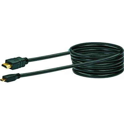 Abbildung von Schwaiger HDMMC15 533 High Speed Adapterkabel (Micro Stecker auf Stecker, HDMI, Ethernet, 1,5 m) schwarz