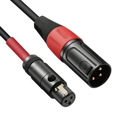 Abbildung von JOMLEY Mini XLR auf Kabel, 3 Pin Weiblich(TA3F) Regelmäßig Männlich Pro Revers Mikrofonkabel 1 M