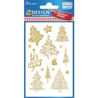 Abbildung von AVERY Zweckform Aufkleber ZDesign Weihnachts Sticker &quot;Bäme&quot; 52273