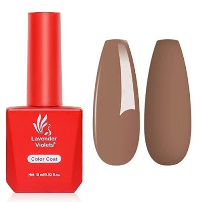 Abbildung von Lavender Violets 15ml Gel Nagellack UV LED Einweichen Nagellampe Aushärten Maniküre Pediküre Größerer Inhalt Salon Qualität CHOCOLATE A0466