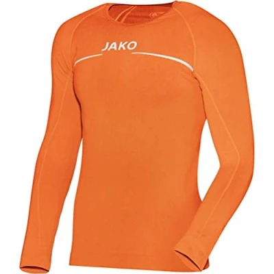 Abbildung von JAKO Longsleeve Comfort Herren Langarmshirt,orange (neonorange), XXL