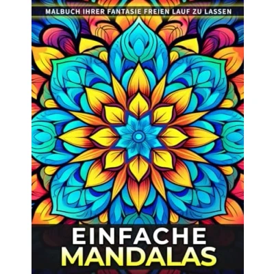 Abbildung von Einfache Mandalas Malbuch: Eine Entspannende Malseite Mit Einfachen Für Erwachsene. Finden Sie Ruhe Und Kreativität Durch Meditative Kunsttherapie