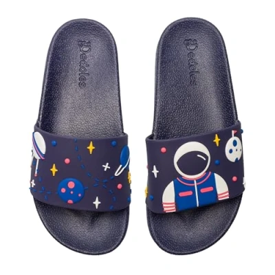 Abbildung von Dedoles Badeschuhe &amp; Hausschuhe Damen Herren Kinder Badesandalen lustige Designs Bücher Kaffee Party Pizza Fuchs Bär Lama Wolken Geschenk, Farbe: Astronaut, Gr.: 35 EU