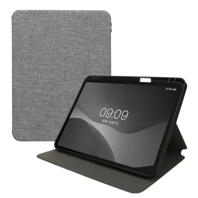 Abbildung von kwmobile Hülle kompatibel mit Apple iPad Pro 11&quot; (2024) Slim Tablet Cover Case Schutzhülle Ständer Grau