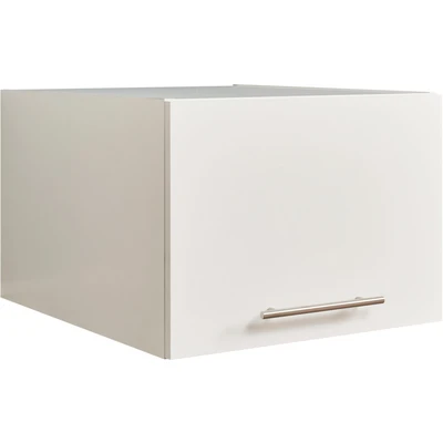 Abbildung von LAUNDREEZY Schrankaufsatz für Waschmaschinenschrank, Weiß Aufsatzschrank zusätzlichen Stauraum in der Waschküche 50 x 38 67,5 cm (B/H/T)
