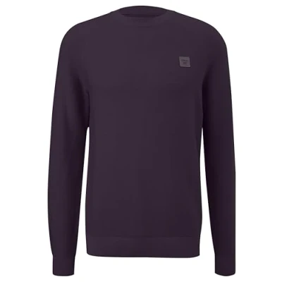 Abbildung von s.Oliver MIT Crewneck Strickpullover, Herren, Größe: 3XL, Aubergine