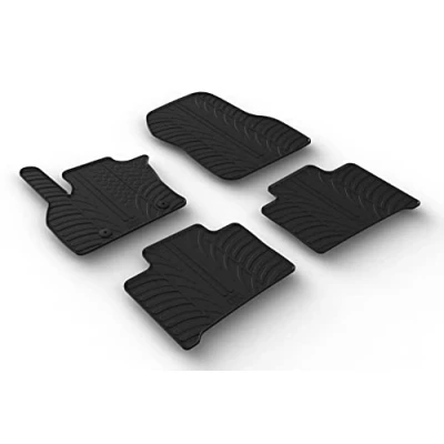 Abbildung von Gledring 0027 Fußmattensatz Gummi vorne und hinten 4 schwarz 750mm 550mm RENAULT: Zoe
