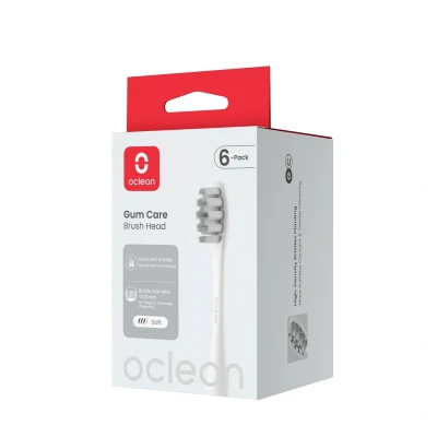 Abbildung von Oclean Gum Care Bürstenkopf, weiß, 6 Stück
