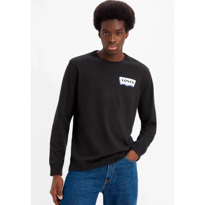 Abbildung von Levi&#039;s BABY TEE Langarmshirt, Damen, Größe: XS, Black
