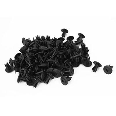 Abbildung von sourcing map 100 STK.6mm Loch Nylon Spreiznieten STO?tange Befestigung Clip