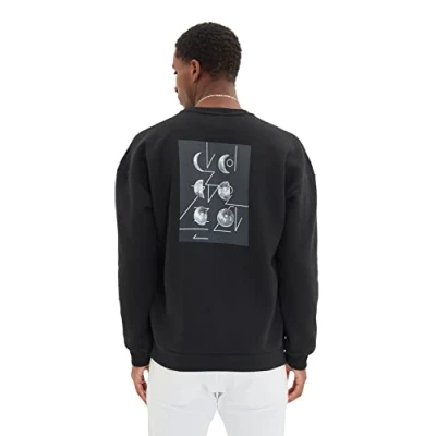 Abbildung von Trendyol Herren Gerade Lange Ärmel Plus Size Sweatshirts