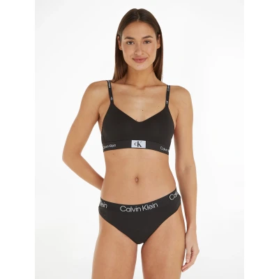 Abbildung von Calvin Klein Underwear Lined Bralette Tshirt BH, Damen, Größe: Large, Black