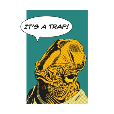 Abbildung von Komar Poster &quot;Star Wars Classic Comic Quote Ackbar&quot;, Star Wars, (1 St.), Kinderzimmer, Schlafzimmer, Wohnzimmer