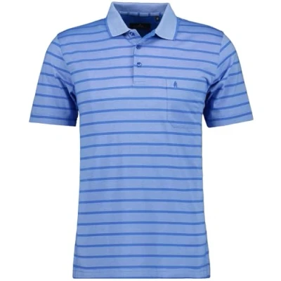 Abbildung von RAGMAN Herren Jersey Softknitpolo gestreift S, Blau 718