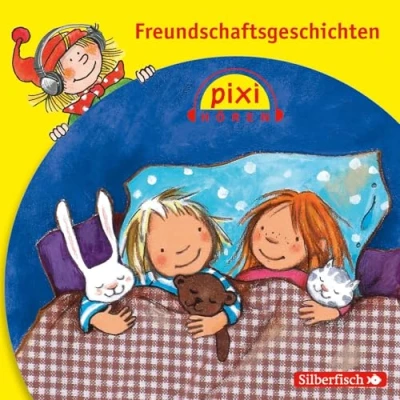Abbildung von Pixi Hören: Freundschaftsgeschichten: Übernachtungsbesuch bei Mimi, Feine Sachen vom Ritter &amp; Drachen, der Prinzessinnen Wettstreit, Die Aufholjagd, Seemann auf Fähre: 1 CD