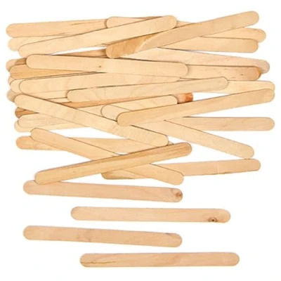 Abbildung von Baker Ross AG2063 Bastelstäbe aus Naturholz, 200 Stück, perfekt für Kinder, Asst Colours