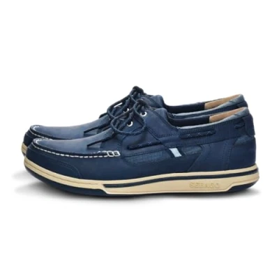Abbildung von Sebago Triton Three Eyelets Bootsschuh Herren blau . Größe 41.5 (US 8)