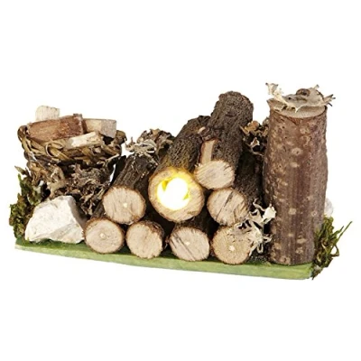 Abbildung von Holzlager mit LED Beleuchtung