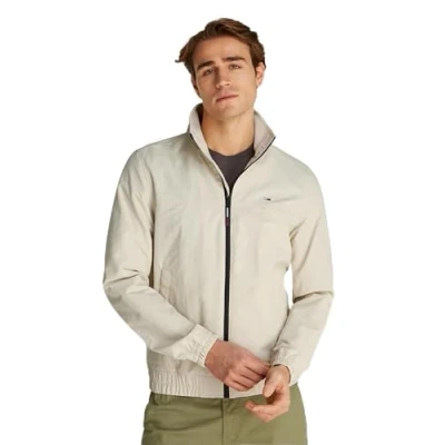 Abbildung von Tommy Jeans Essential Casual Übergangsjacke, Herren, Größe: 44, Newsprint