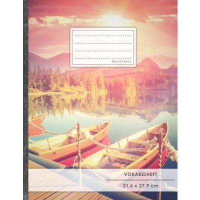 Abbildung von VOKABELHEFT DIN A4 50+ Seiten, Soft Cover, Register, 2 Spalten, Erfolgs Tacker, &quot;Freedom&quot; Original #GoodMemos Schulheft Sprachen und Vokabeln leicht lernen, Lineatur 53