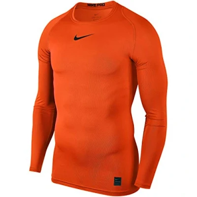 Abbildung von Nike Herren Top Comp Longsleeve, Safety Orange/Black, 2XL