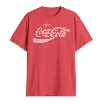 Abbildung von Coca Cola Herren T Shirt Eighties Coke Kurzarm Rot Groß
