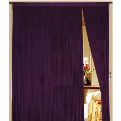 Abbildung von Kaikoon Fadenvorhang Vorhang Fadenstore Fadengardine Messe 90 cm x 240 lila Neu