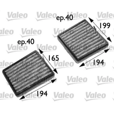 Abbildung von Filter, Innenraumluft VALEO 698742