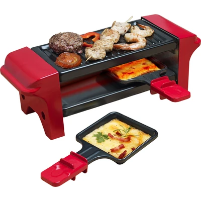 Abbildung von bestron Raclette AGR102, 2 Raclettepfännchen, 350 W, Antihaftbeschichtung