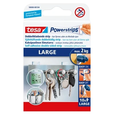 Abbildung von Powerstrips Tesa, Groß, Packung mit 10 Streifen