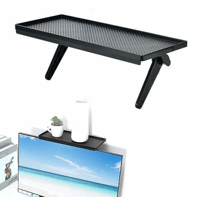 Abbildung von DMFSHI TV Regal, Regal für die Aufbewahrung, Halterung TV, Computer, Kabel, Box, Lautsprecher, Fernbedienung, Multimedia Streaming Geräte (schwarz)