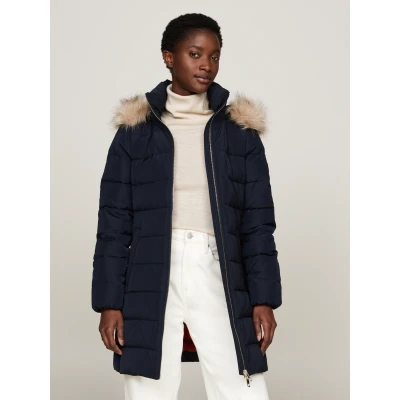 Abbildung von Tommy Hilfiger Heritage TYRA COAT Daunenmantel, Damen, Größe: Medium, Desert sky