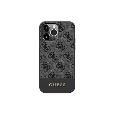 Abbildung von Guess HardCase 4G Stripe für iPhone 15 Pro Max 6,7&quot; Grau Schutzhülle Cover