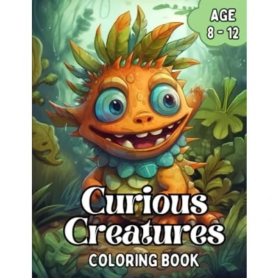 Abbildung von Curious Creatures coloring Book: 40 Fun Fantasy pages for kids and whimsical adults