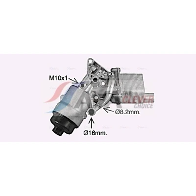 Abbildung von AVA COOLING SYSTEMS OL3702H Ölkühler wassergekühlt mit Ölfiltergehäuse, Dichtungen Filter OPEL: Astra J Sports Tourer, Schrägheck