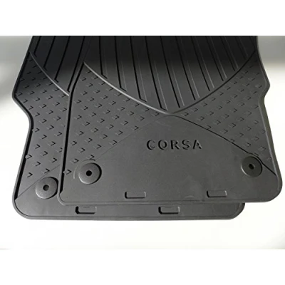 Abbildung von Original Opel Corsa E Gummimatten Satz 2 teilig vorne Schwarz 1723211 NEU