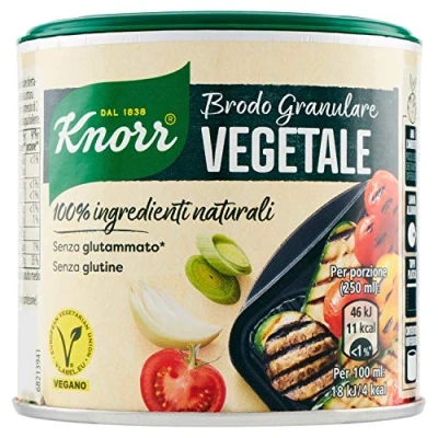 Abbildung von knorr brodo granulare vegetale veggie granulierte Brühe Vegetarisch 135 gr