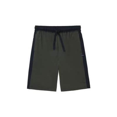 Abbildung von TOM Tailor Bermuda Nachtwäsche Hose, Herren, Größe: 52, Grün dunkel ringel