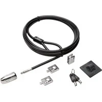 Abbildung von Kensington MicroSaver Schließsystem für Desktop und Peripheriegeräte 2.0 mit 5 mm Schlüsselsystem, Carbonstahl Kabel mehrteiligem Sicherheitssystem 2,4 m Länge (K64424WW)