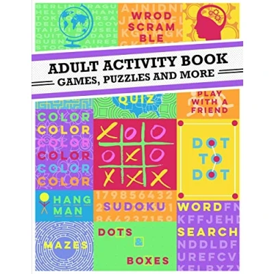 Abbildung von Adult Activity Book: An Book Featuring Coloring, Sudoku, Word Search And Dot To