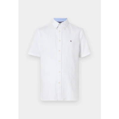 Abbildung von Tommy Hilfiger Blend Solid Shirt Hemd, Herren, Größe: Small, Optic white