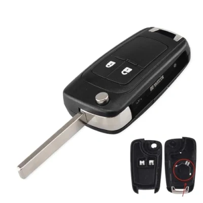 Abbildung von 2 Tasten Autoschlüssel Schlüsselanhänger Ersatz für Opel Insignia Astra Meriva Zafira Movano Mokka Adam Cascada Corsa Karl Schlüsselgehäuse Gehäuse Shell Cover