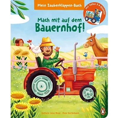 Abbildung von Mein Zauberklappen Buch Mach mit auf dem Bauernhof!: Pappbilderbuch 3 D Klappen für Kinder ab 30 Monaten
