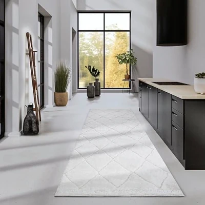 Abbildung von ELLE DECORATION Hochflor Teppich &quot;Perrotin&quot;, rechteckig, Hochflor, Shaggy, flauschig, weich, Langflor, modern, Hoch Tief Effekt
