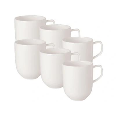 Abbildung von Villeroy &amp; Boch Afina Becher m.H. weiß 0,3l Set6