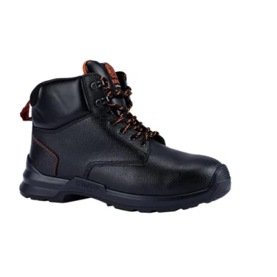 Abbildung von Honeywell King&#039;s by KWD301B 6250135 Sicherheitsstiefel aus wasserfestem Leder mit mittelhohem Schnitt, breite Stahl Zehenkappe, rutschfeste Sohle, schwarze Farbe, Größe 9.5 UK, 44/095