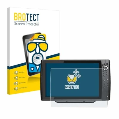 Abbildung von BROTECT Entspiegelungs Schutzfolie für Humminbird Helix 15 CHIRP MSI+ G4N Matte Displayschutz Folie, Anti Reflex, Fingerprint