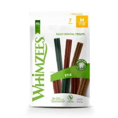 Abbildung von Whimzees Stix 1 Wochen Vorteilspackung Hundesnacks Dental 230 g 7 ...