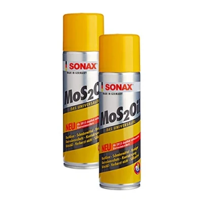 Abbildung von SONAX 2X 03394000 MoS2Oil m. EasySpray Schmiermittel Rostlöser Rostschutz 400ml
