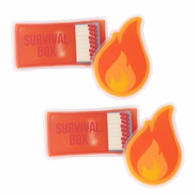 Abbildung von Fisura Originaler Handwärmer Survival“. Mini Gel Handwärmer, wiederverwendbar und kompakt. Perfekt für Abenteuer im Freien kalte Tage. Set mit 4 Einheiten, bereit den Winter.